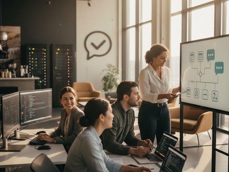 Команда СМС Батайск обсуждает и разрабатывает SMS-рассылки для удобного планирования записи.